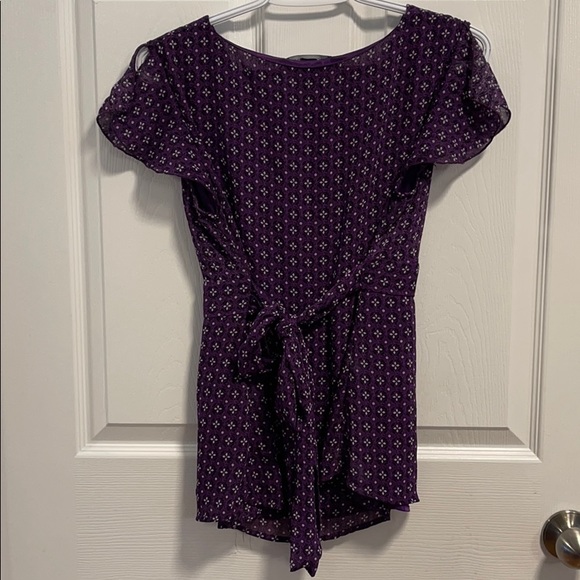 Beecher Brook Purple crisscross, cold should shirt - Picture 6 of 10